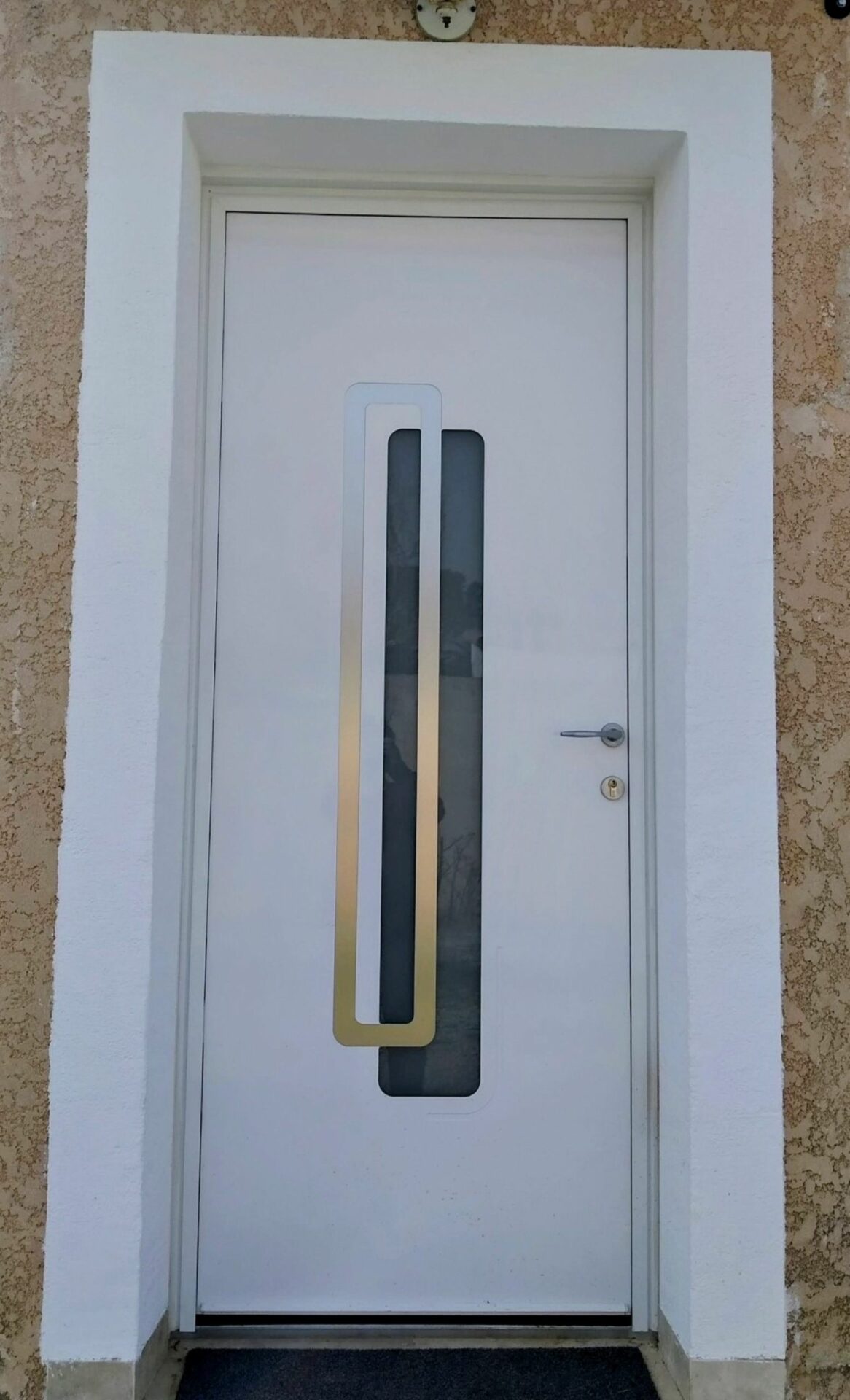 Porte décorative ALU modèle Huggins porte exter