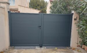 portail battant alu